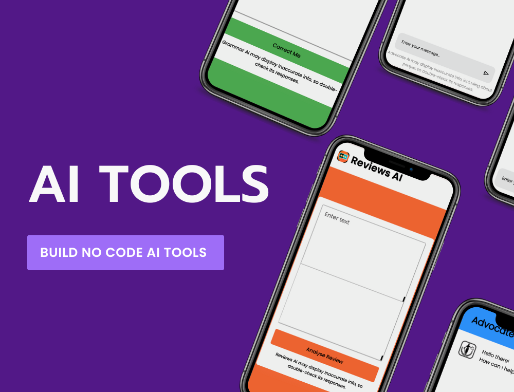 Project poster: No Code AI Tools